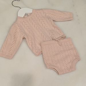 Zara sweater and shorts